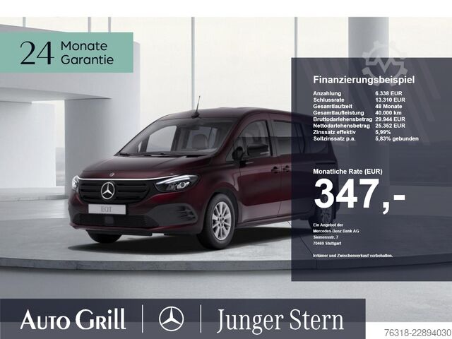 Kleinbus Mercedes-Benz EQT 200 lang 7 Sitzer Wartungspaket rubellitrot