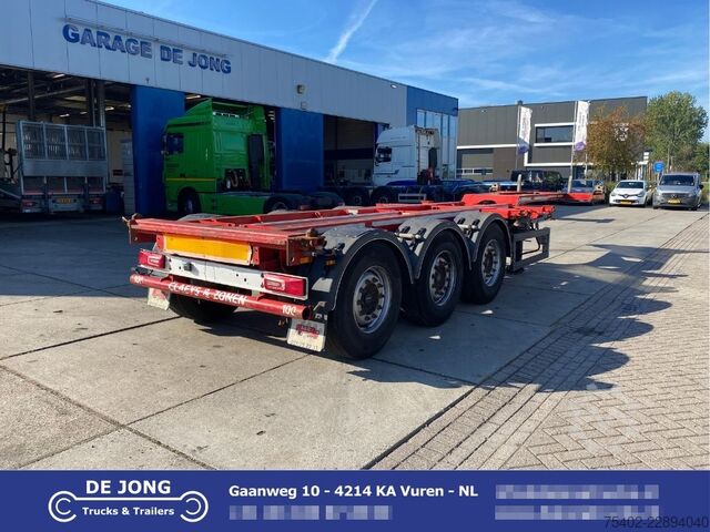 Containertransport A&D LPRS24 / 2x Extendable / 1x Lift Axle / Disc Br...