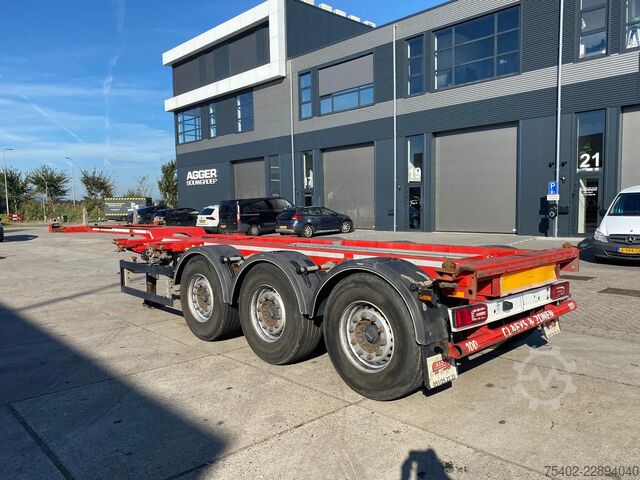 Containertransport A&D LPRS24 / 2x Extendable / 1x Lift Axle / Disc Br...