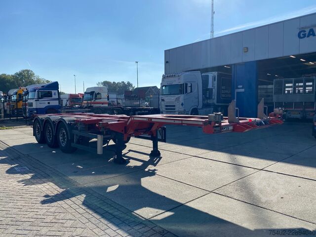 Containertransport A&D LPRS24 / 2x Extendable / 1x Lift Axle / Disc Br...