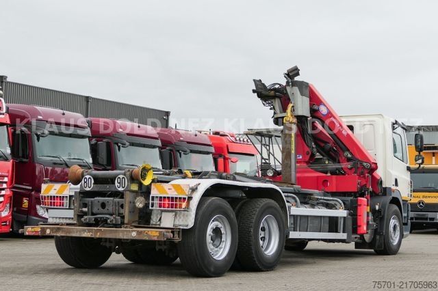 Roll-off tipper truck DAF CF 85.360 Abrollkipper Kran Lift-/Lenkachse
