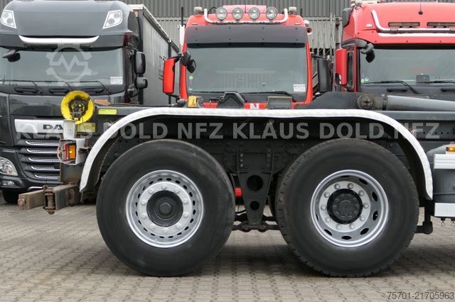 Roll-off tipper truck DAF CF 85.360 Abrollkipper Kran Lift-/Lenkachse