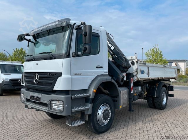 Kipper LKW MERCEDES-BENZ Axor 1833 AK 4x4/ Meiller/ MKG 10m=1t/ Org. 139t