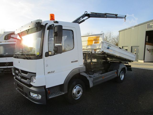 Dreiseitenkipper MERCEDES-BENZ Atego 822K *Kipper+Ladekran+2xAHK+Mod.2014*