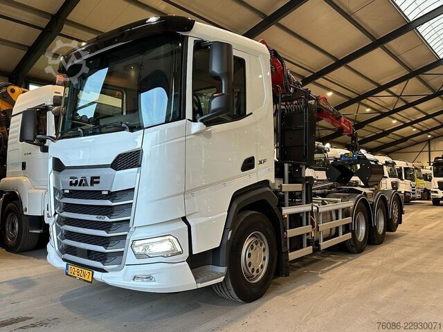 Hakenarmsystem DAF XF480 8x4 TRIPLE Palfinger Z kraan/Afstandsbedi...