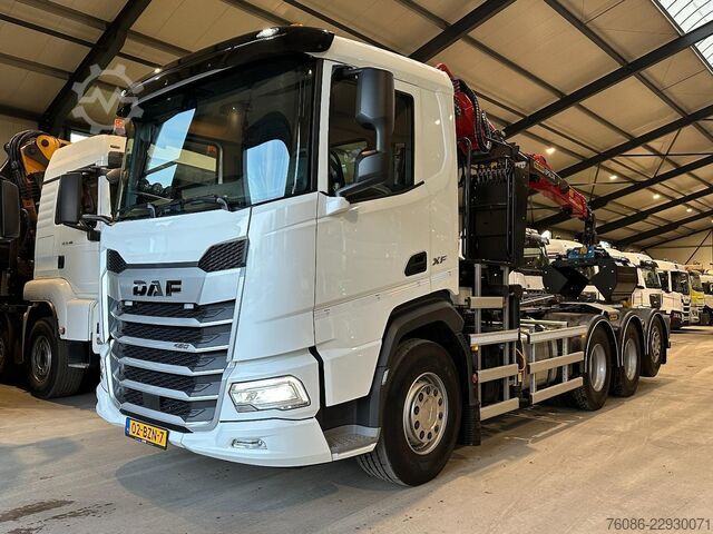Hakenarmsystem DAF XF480 8x4 TRIPLE Palfinger Z kraan/Afstandsbedi...
