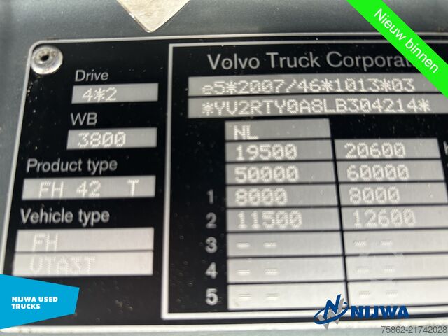 Standard-SZM Volvo FH 460 4x2 Hydrauliek + Work Remote