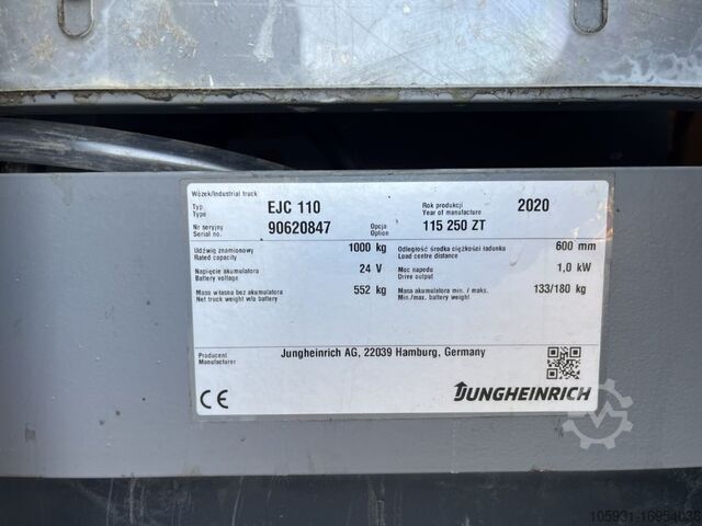 Pedestrian Stacker Jungheinrich EJC110