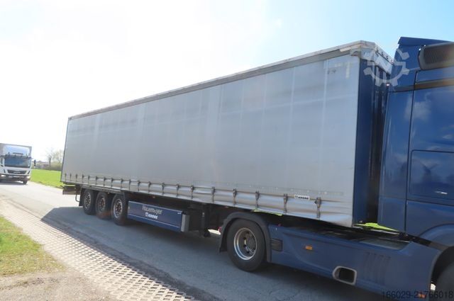 Open semitrailer with tarp KRONE Plnenauflieger