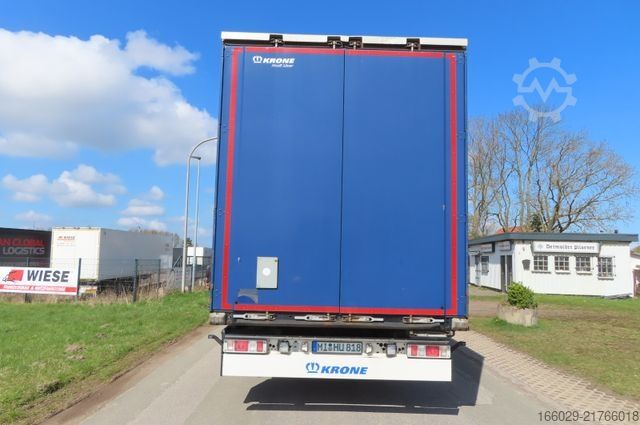 Open semitrailer with tarp KRONE Plnenauflieger