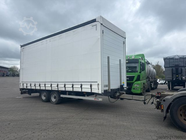 Open trailer with tarp  Wiese Tandemanhänger
