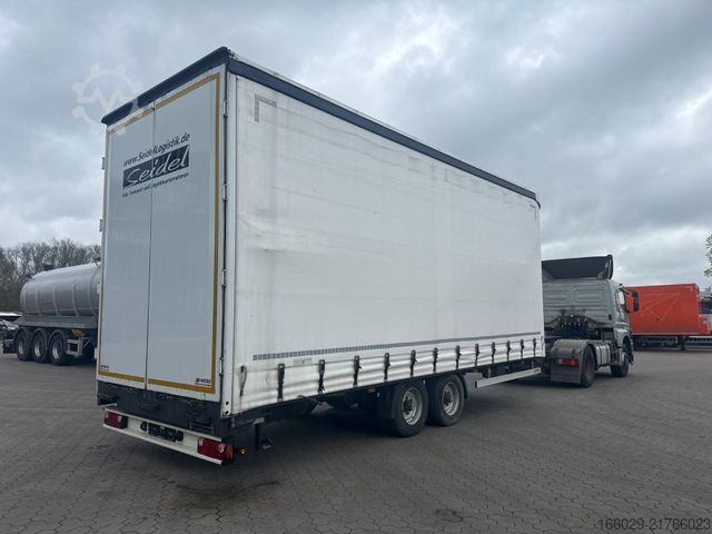 Open trailer with tarp  Wiese Tandemanhänger
