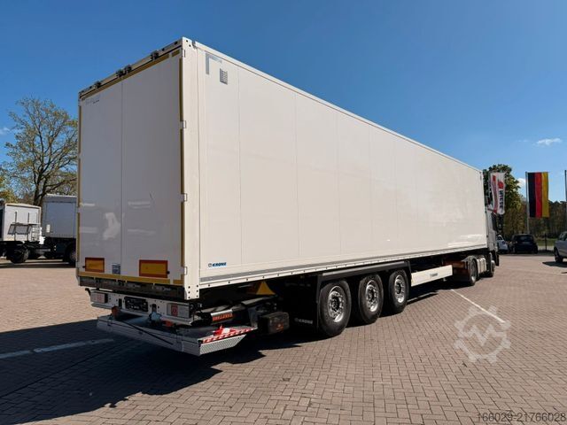 Box semitrailer KRONE Koffer-Sattelauflieger mit Ladebordwand