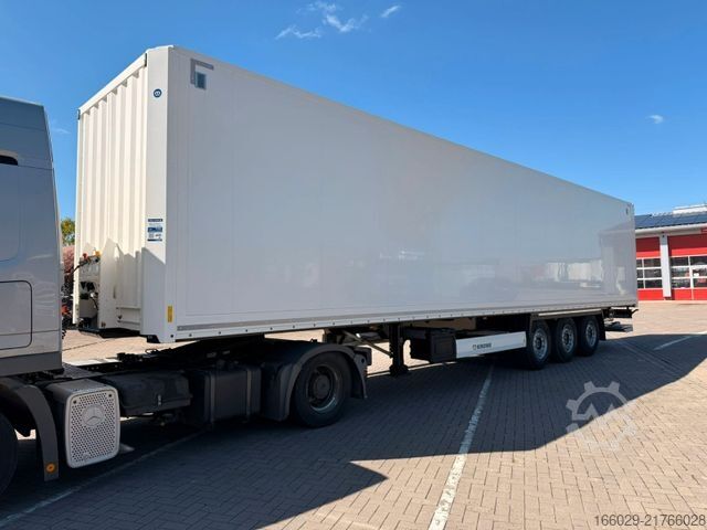 Box semitrailer KRONE Koffer-Sattelauflieger mit Ladebordwand