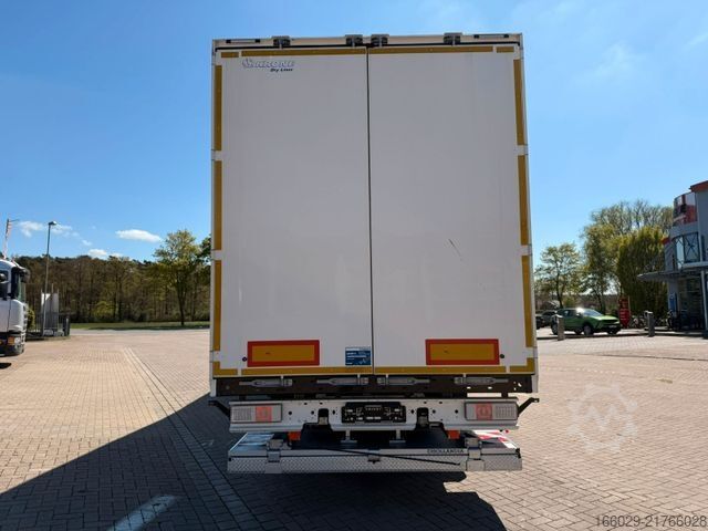 Box semitrailer KRONE Koffer-Sattelauflieger mit Ladebordwand