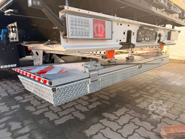 Box semitrailer KRONE Koffer-Sattelauflieger mit Ladebordwand