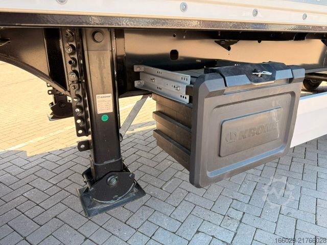 Box semitrailer KRONE Koffer-Sattelauflieger mit Ladebordwand