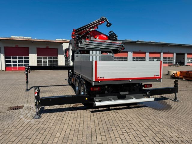 Flatbed truck VOLVO FH500 6x4mit Fassi F545 2.27 JIB Winde sofort