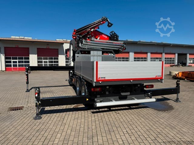 LKW mit Pritsche (offen) VOLVO FH500 6x4mit Fassi F545 2.27 JIB Winde sofort