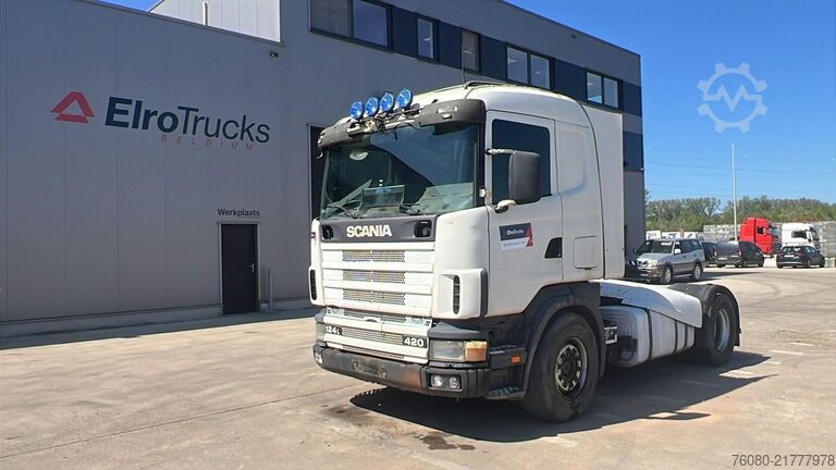 Standard tractor Scania 124-420 (PTO / CUMMINS / MANUAL GEARBOX / BOITE...