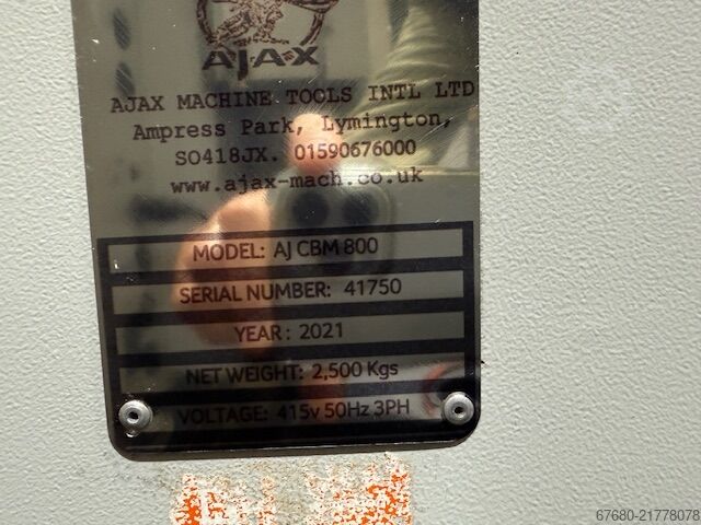 Milling machine Ajax AJCBM800