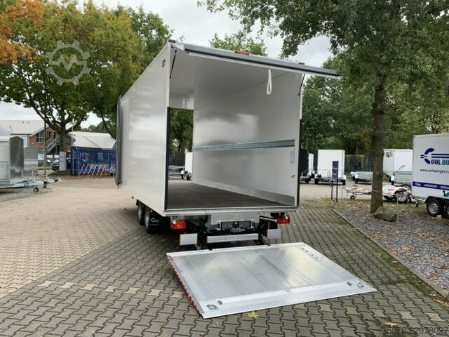 Box trailer BLYSS Kofferanhänger Ladebordwand 580x230x240 3500kg