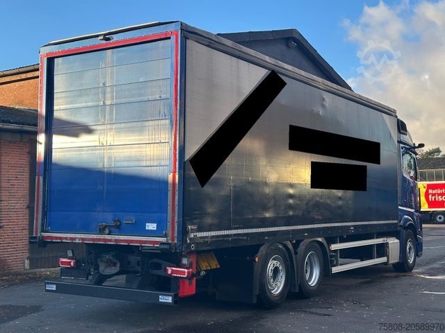 Flatbed truck with tarp MERCEDES-BENZ Actros 2553 6x2 Plane ACC PPC Big Sapce Lenk Ret