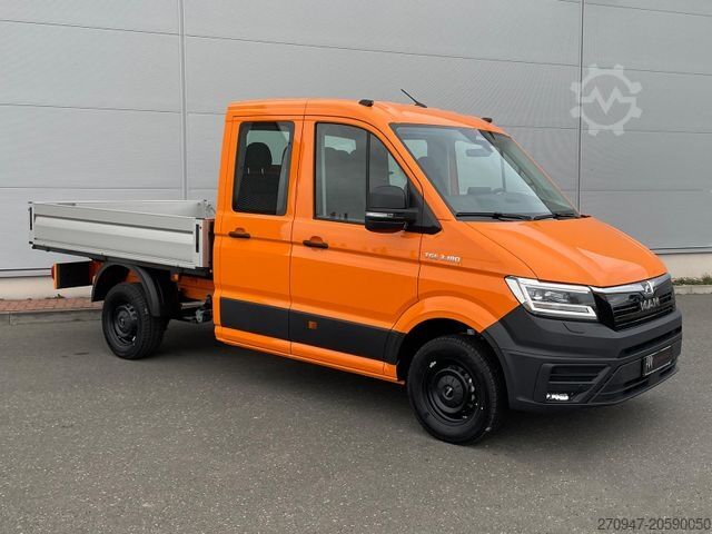 Pick-up van MAN TGE 3.180 Pritsche DOKA MR 7SITZE ACC LED DIFFSP