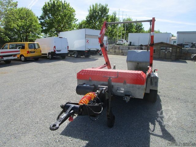 Roll off trailer UNSINN FZ-TECHNIK Absetzcontainer Anhänger+Teleskop+Deckelmulde