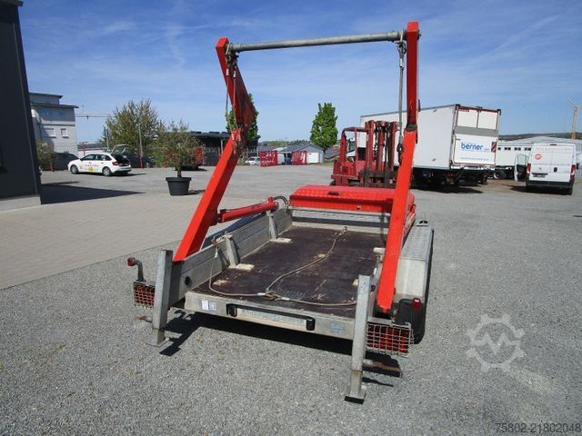 Roll off trailer UNSINN FZ-TECHNIK Absetzcontainer Anhänger+Teleskop+Deckelmulde