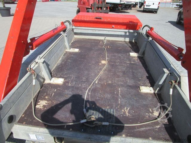 Roll off trailer UNSINN FZ-TECHNIK Absetzcontainer Anhänger+Teleskop+Deckelmulde
