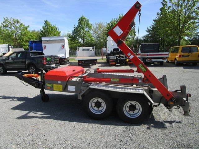 Roll off trailer UNSINN FZ-TECHNIK Absetzcontainer Anhänger+Teleskop+Deckelmulde