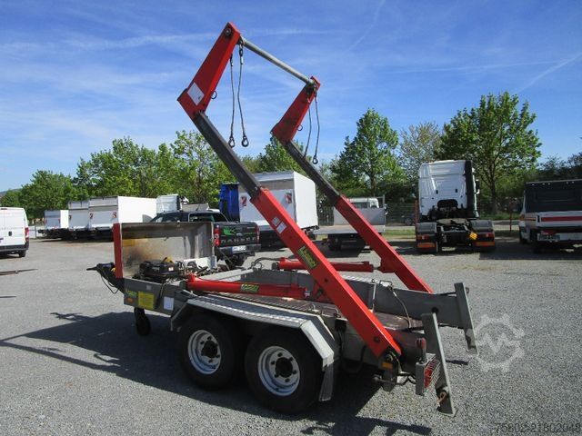 Roll off trailer UNSINN FZ-TECHNIK Absetzcontainer Anhänger+Teleskop+Deckelmulde