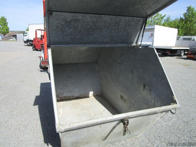 Roll off trailer UNSINN FZ-TECHNIK Absetzcontainer Anhänger+Teleskop+Deckelmulde