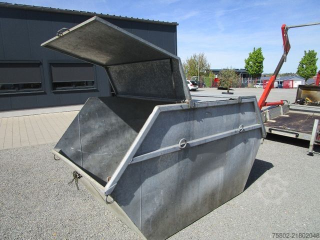 Roll off trailer UNSINN FZ-TECHNIK Absetzcontainer Anhänger+Teleskop+Deckelmulde
