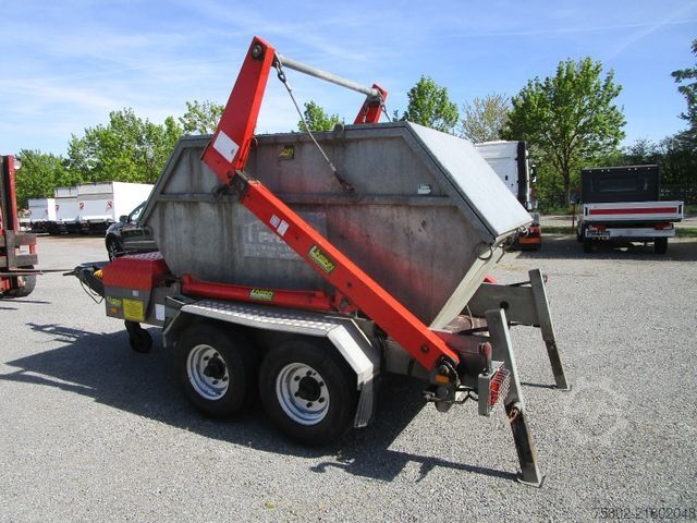 Roll off trailer UNSINN FZ-TECHNIK Absetzcontainer Anhänger+Teleskop+Deckelmulde