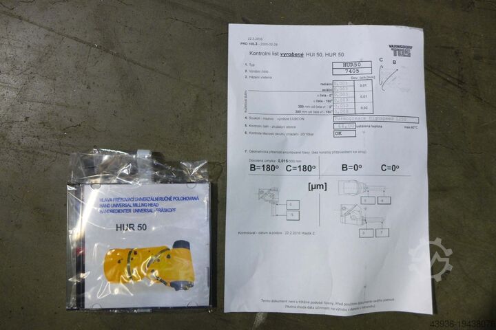 Metal cutting Tooling TOS - HUR 50 TOS HUR 50