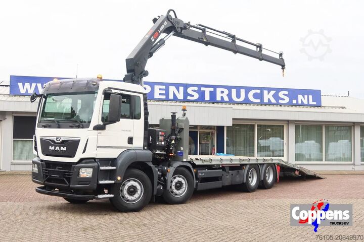 Crane MAN TGS 35.360 Kraanwagen + oprijwagen Hiab 228 E3
