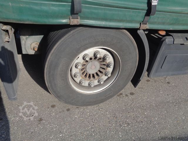 Open semitrailer with tarp KÖGEL S24-1 Mega 435/50 R19,5 Liftachse SAF