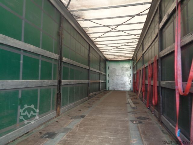 Open semitrailer with tarp KÖGEL S24-1 Mega 435/50 R19,5 Liftachse SAF