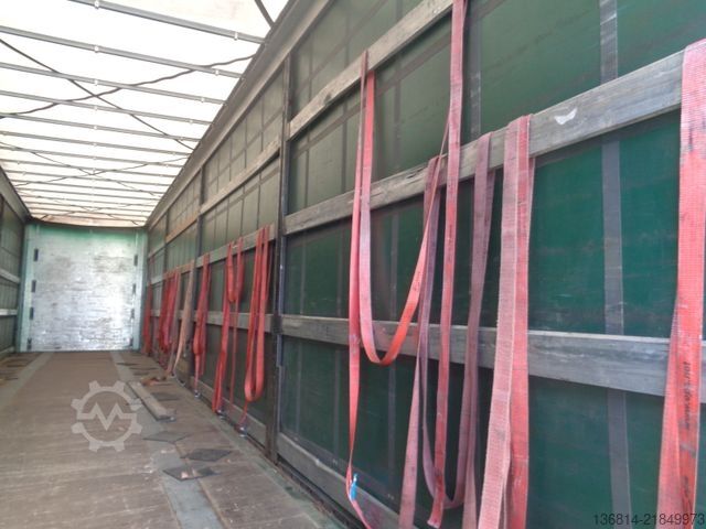 Open semitrailer with tarp KÖGEL S24-1 Mega 435/50 R19,5 Liftachse SAF