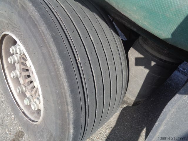 Open semitrailer with tarp KÖGEL S24-1 Mega 435/50 R19,5 Liftachse SAF