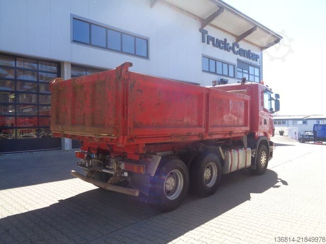 Tipper truck SCANIA R580 6x4 BB Bordmatik WE-System Retarder AHK