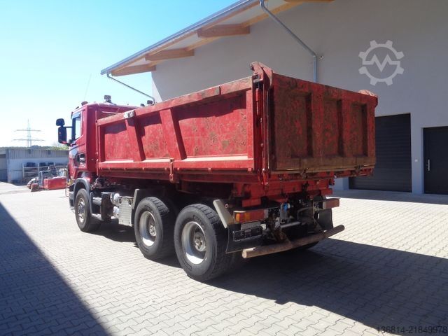 Tipper truck SCANIA R580 6x4 BB Bordmatik WE-System Retarder AHK