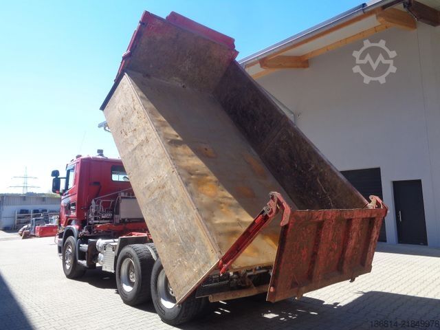 Tipper truck SCANIA R580 6x4 BB Bordmatik WE-System Retarder AHK