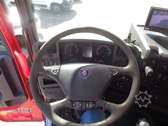 Three-sided tipper truck SCANIA G 440 BB 8x4 Meiller Bordmatik AHK Retarder