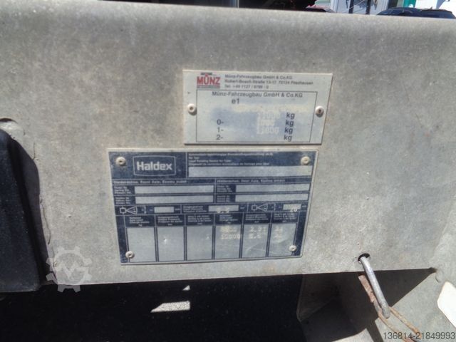 Three-way tipper trailer  Münz Tandemkipper 11.000 kg Absenkkipper