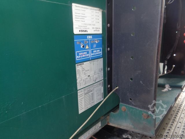 Open semitrailer with tarp KÖGEL S24-1 Mega 435/50 R19,5 Liftachse SAF