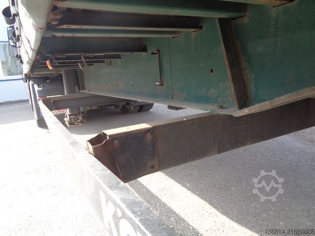 Open semitrailer with tarp KÖGEL S24-1 Mega 435/50 R19,5 Liftachse SAF