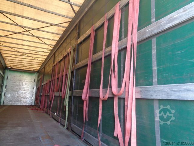 Open semitrailer with tarp KÖGEL S24-1 Mega 435/50 R19,5 Liftachse SAF